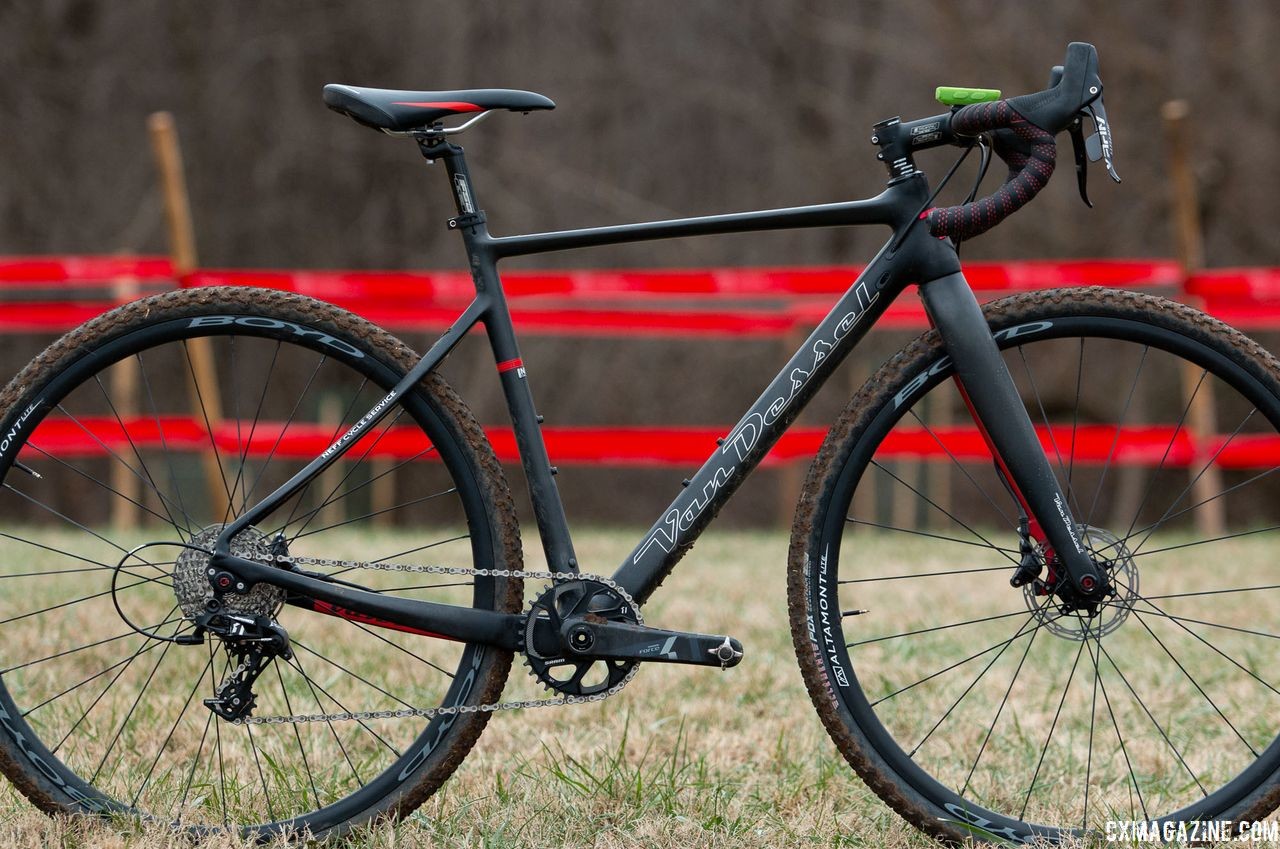 Holly LaVesser's Masters 35-39 title-winning Van Dessel Full Tilt Boogie. 2018 Cyclocross National Championships, Louisville, KY. © A. Yee / Cyclocross Magazine