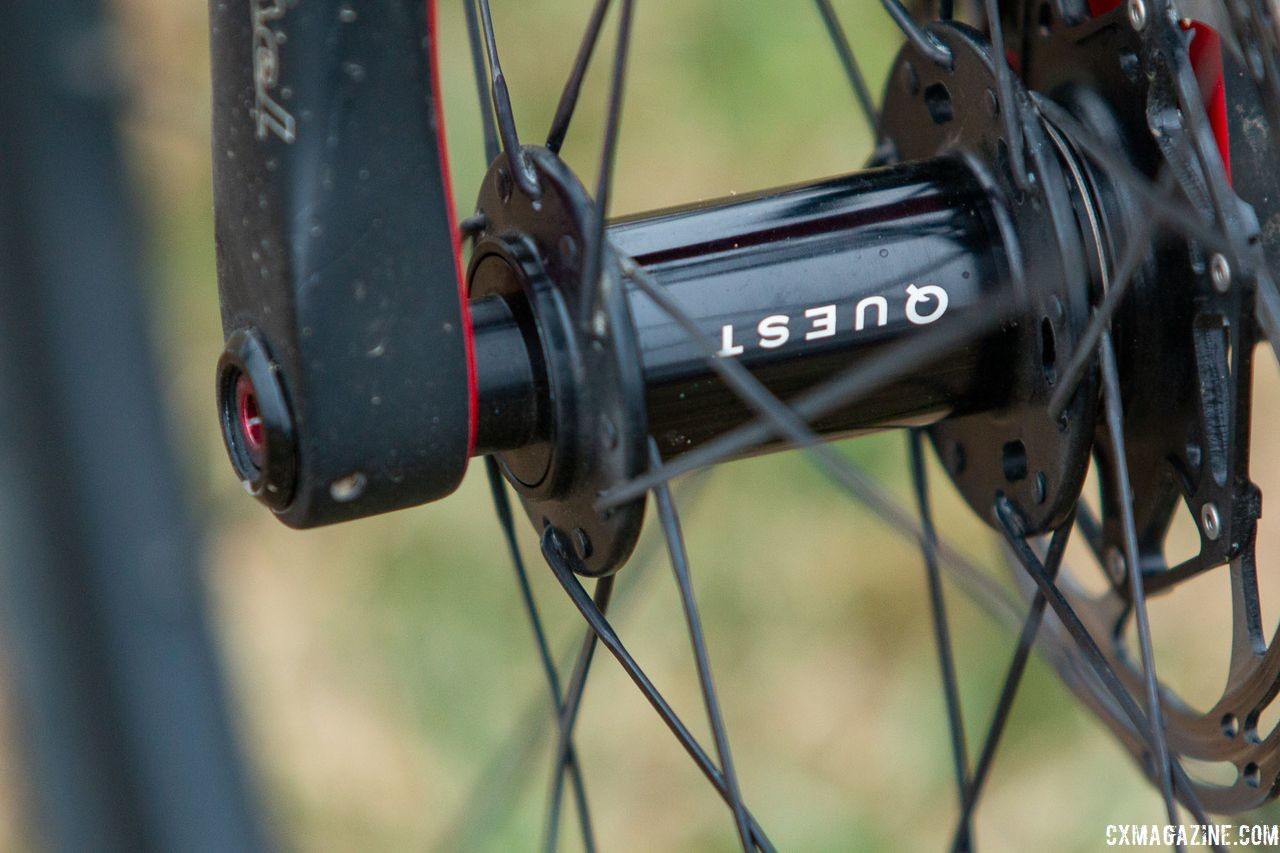 Boyd Cycling builds the Altamont Lite Disc wheelset with Quest hubs. Holly LaVesser's Masters 35-39 title-winning Van Dessel Full Tilt Boogie. 2018 Cyclocross National Championships, Louisville, KY. © A. Yee / Cyclocross Magazine