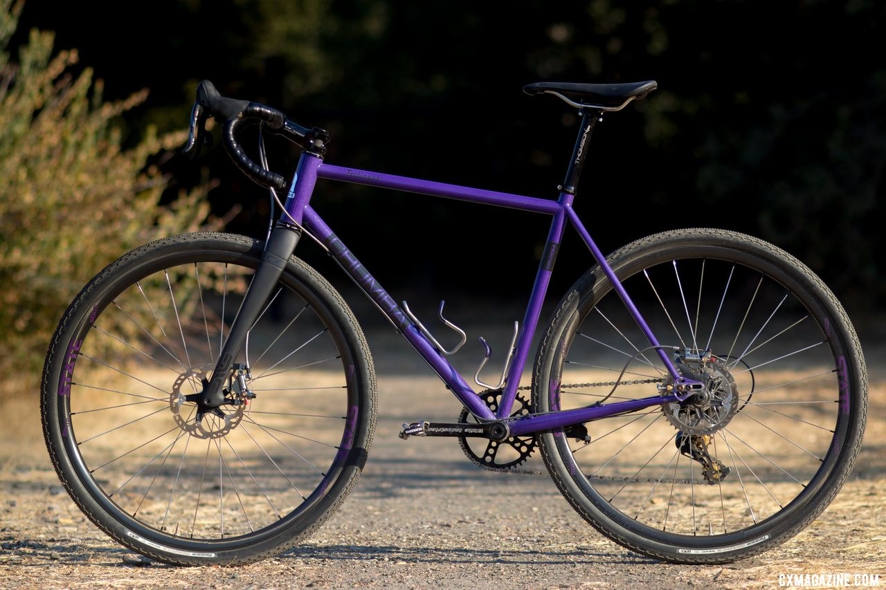 Chumba's Terlingua steel cyclocross/gravel bike was a review bike we were sad to return. It handled gravel, mixed terrain and cyclocross well. © A. Yee / Cyclocross Magazine