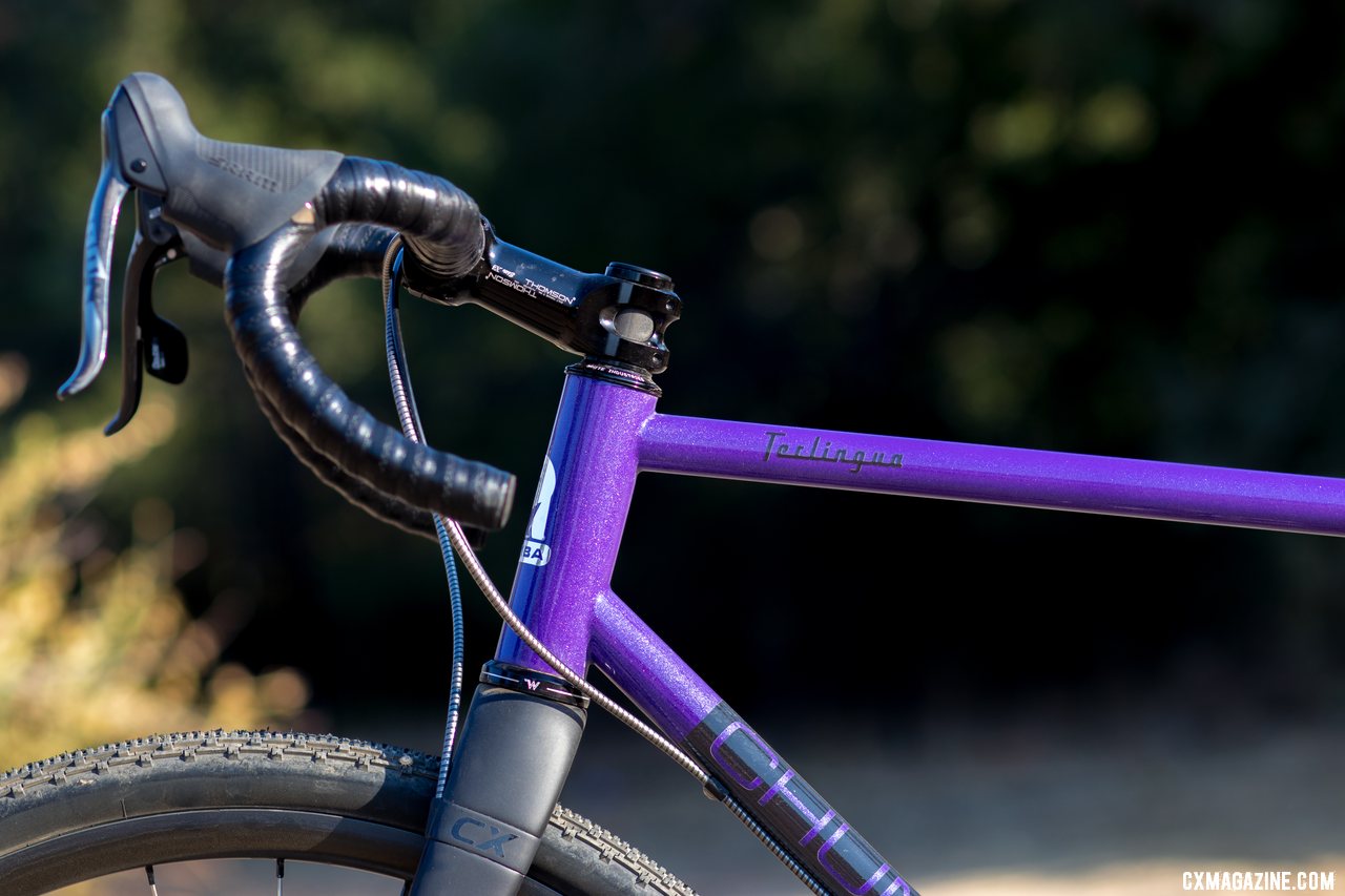 Easton EA70 AX handlebars offered a shallow drop and a bit of flare. Chumba Terlingua steel cyclocross gravel bike. A. Yee Cyclocross Magazine Cyclocross Magazine Cyclocross and Gravel News