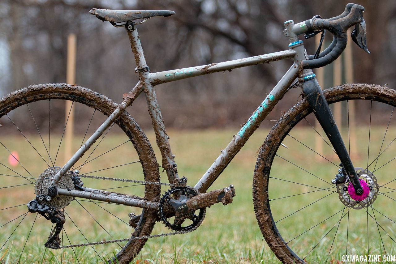 Katie Clouse's Moots Psychlo X RSL. 2018 Cyclocross National Championships V2. Louisville, KY. © Cyclocross Magazine