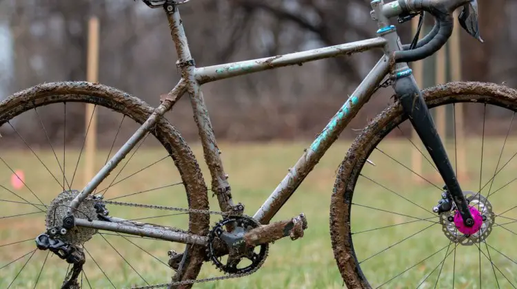 Katie Clouse's Moots Psychlo X RSL. 2018 Cyclocross National Championships V2. Louisville, KY. © Cyclocross Magazine