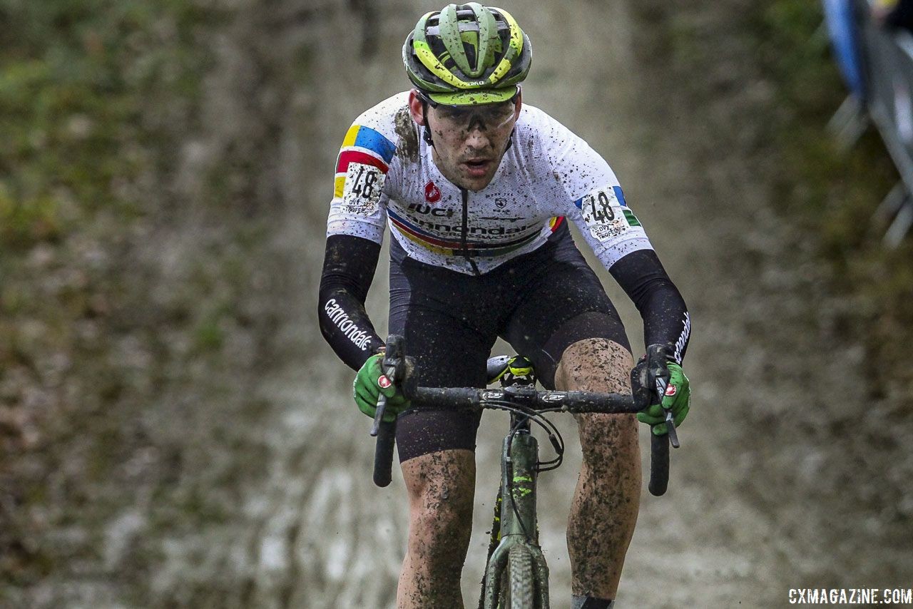 Curtis White finished his best cyclocross season in the top 15 in the UCI rankings. 2019 GP Sven Nys, Baal. © B. Hazen / Cyclocross Magazine