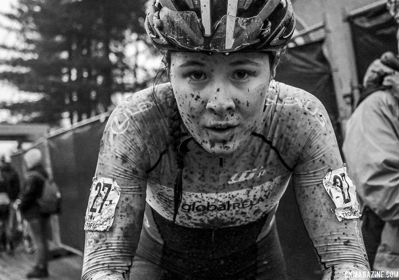 Canada's Jenn Jackson had a busy holiday racing in many of the Kerstperiode races. 2019 GP Sven Nys, Elite Women - DVV Verzekeringen Trofee. © B. Hazen / Cyclocross Magazine