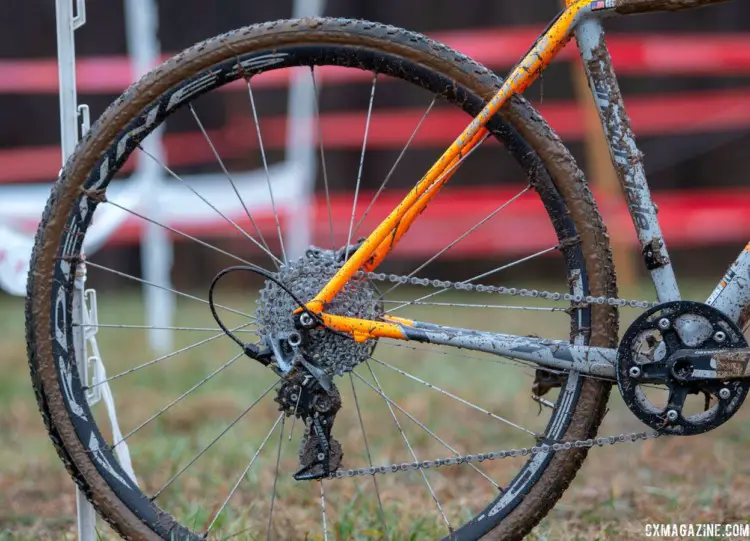 HED Ardennes are one of a handful of prebuilt alloy tubulars available. George Frazier's Junior Men 11-12 winning bike. 2018 Cyclocross National Championships V2. Louisville, KY. © Cyclocross Magazine