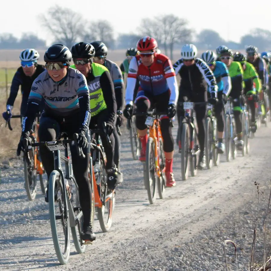 Kae Takeshita leads a group at the Texas Chainring Massacre. photo: courtesy