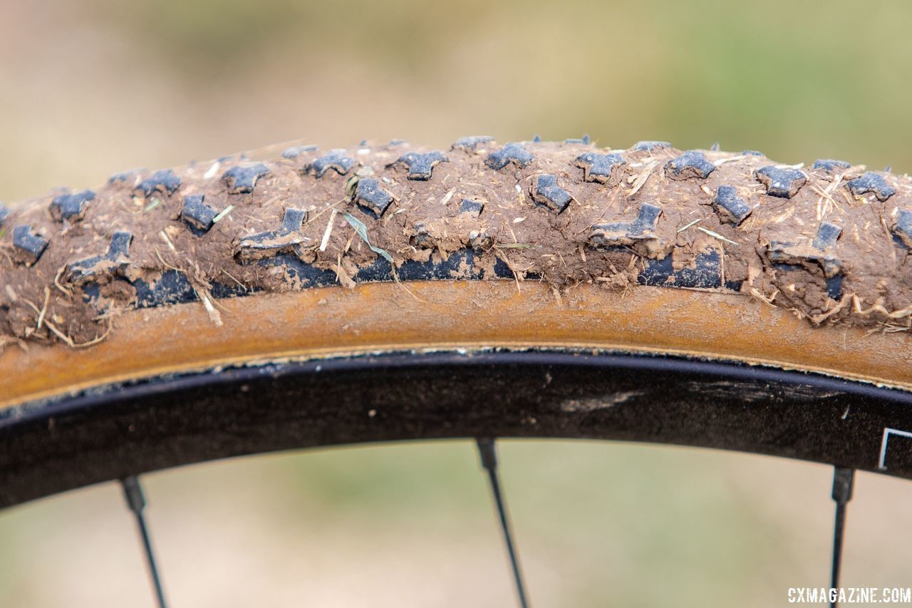 McKeithan ran Challenge Limus tubulars front and rear. Paul McKeithan's Masters 75-79 title-winning Grava Maple Sally cyclocross bike. 2018 Cyclocross National Championships, Louisville, KY. © A. Yee / Cyclocross Magazine