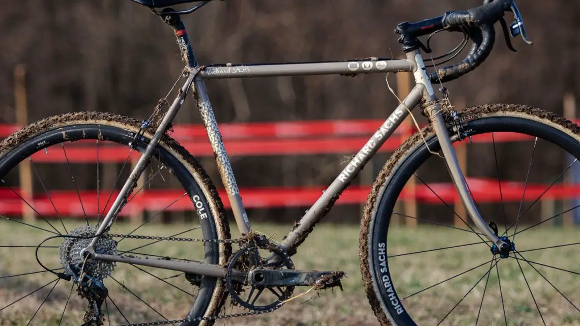 Dan Chabanov's Richard Sachs cyclocross bike. 2018 Cyclocross National Championships, Louisville, KY. © A. Yee / Cyclocross Magazine