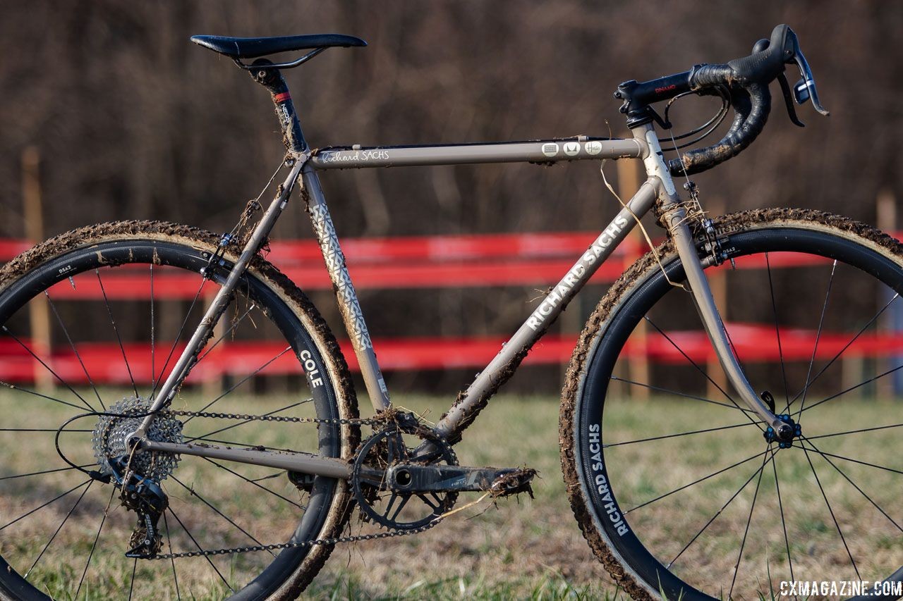 Dan Chabanov's Richard Sachs cyclocross bike. 2018 Cyclocross National Championships, Louisville, KY. © A. Yee / Cyclocross Magazine