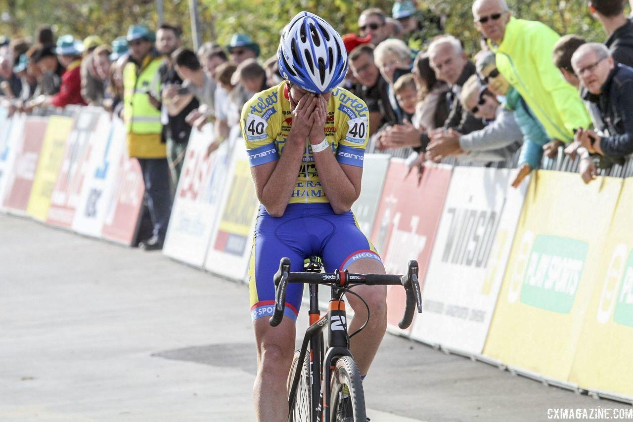 Kim Van De Steene got her first career win on Saturday. 2018 Superprestige Niels Albert CX, Boom. © B. Hazen / Cyclocross Magazine