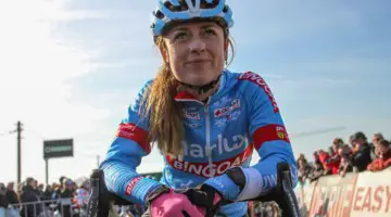 Denise Betsema has plenty to smile about after a breakout season. 2019 Telenet Superprestige Noordzeecross Middelkerke. Elite Women. © B. Hazen / Cyclocross Magazine