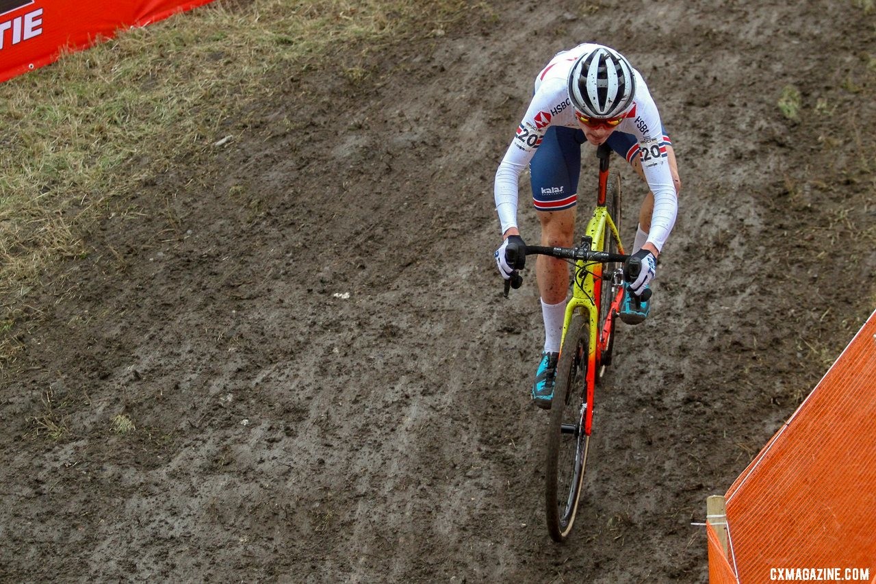 PIdcock was smooth and fast. U23 Men, 2019 Cyclocross World Championships, Bogense, Denmark. © Cyclocross Magazine