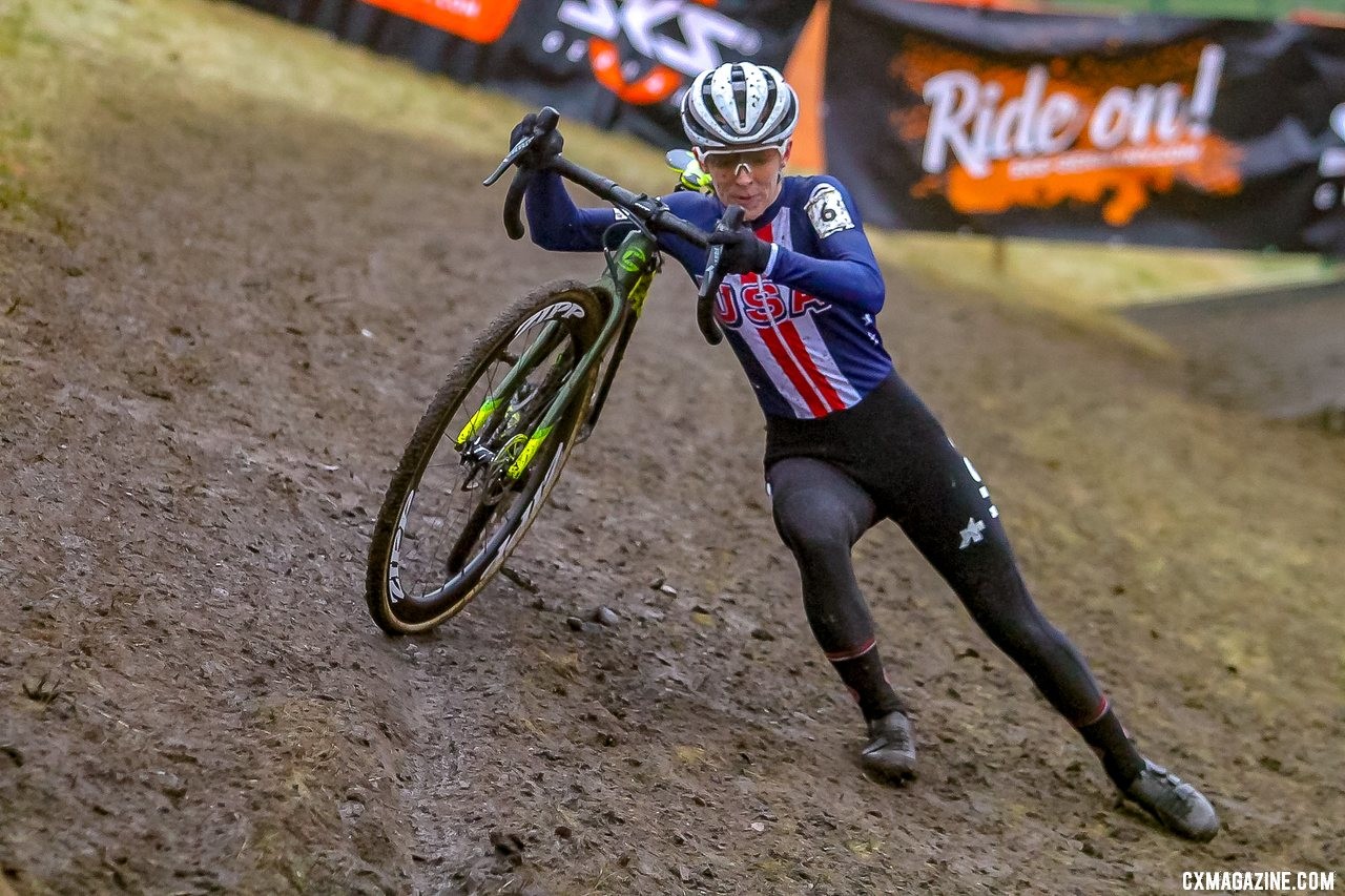 Kaitie Keough. 2019 Cyclocross World Championships, Bogense, Denmark. © B. Hazen / Cyclocross Magazine