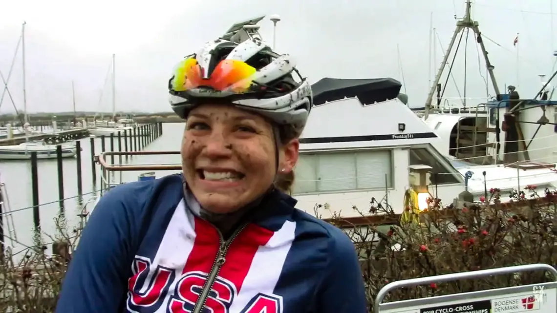 Rebecca Fahringer, 2019 Cyclocross World Championships, Bogense, Denmark.