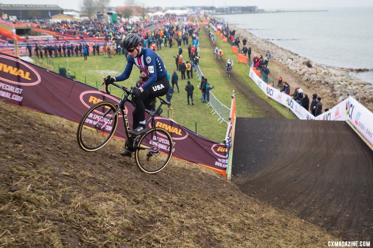 Junior Men, Team USA, 2019 Cyclocross World Championships, Bogense, Denmark. © K. Keeler / Cyclocross Magazine