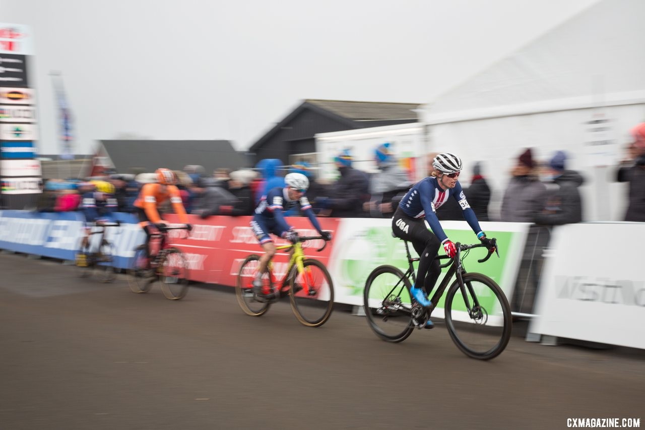 Lance Haidet. Team USA U23 Men. 2019 Cyclocross World Championships, Bogense, Denmark. © K. Keeler / Cyclocross Magazine