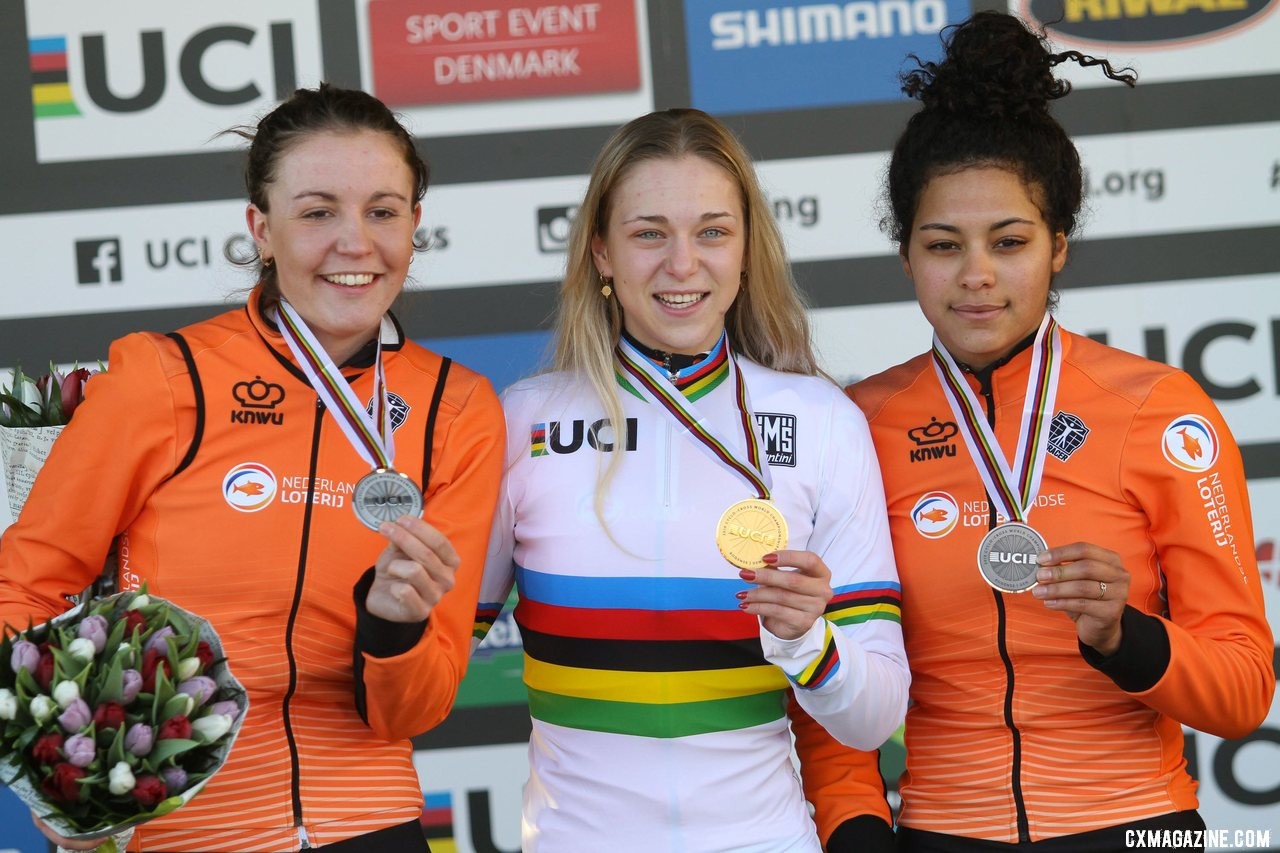 U23 Women. 2019 Cyclocross World Championships, Bogense, Denmark. © B. Hazen / Cyclocross Magazine