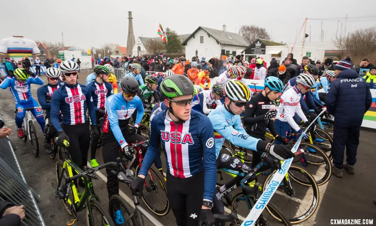 U23 Men, 2019 Cyclocross World Championships, Bogense, Denmark. © K. Keeler / Cyclocross Magazine