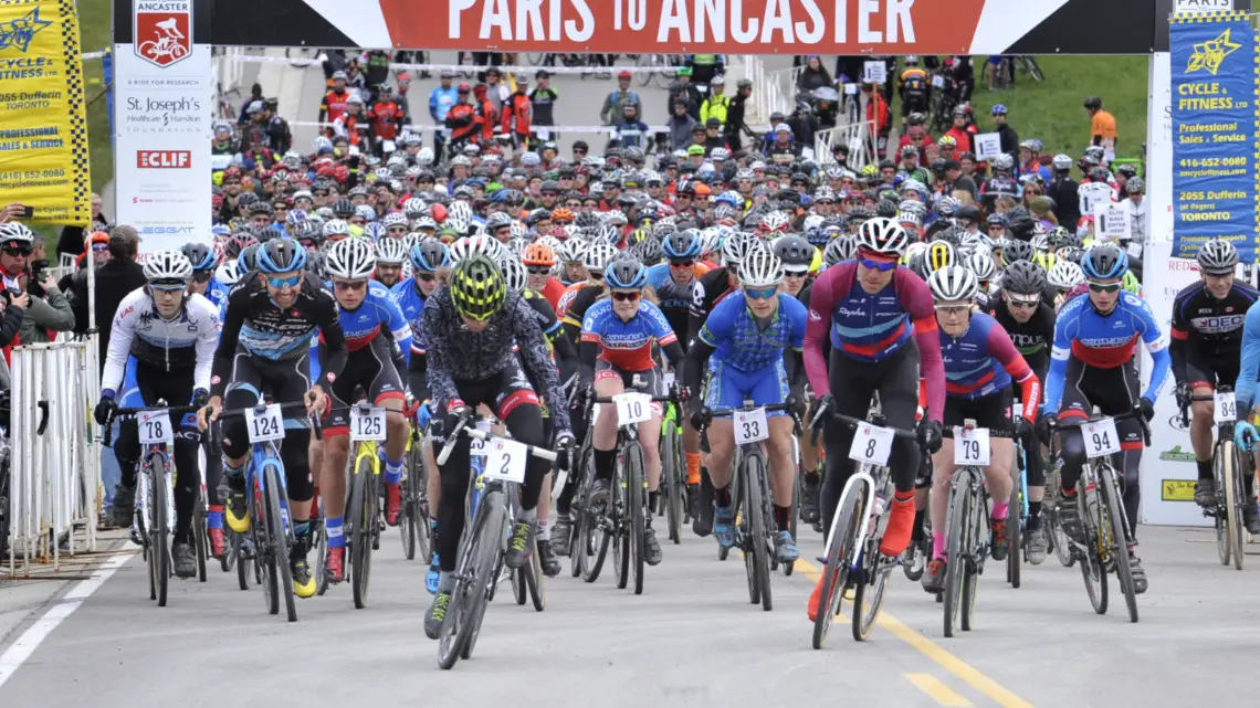 It's going to be a star-studded start line at the 2019 Paris to Ancaster Gravel race. photo: Greening Media