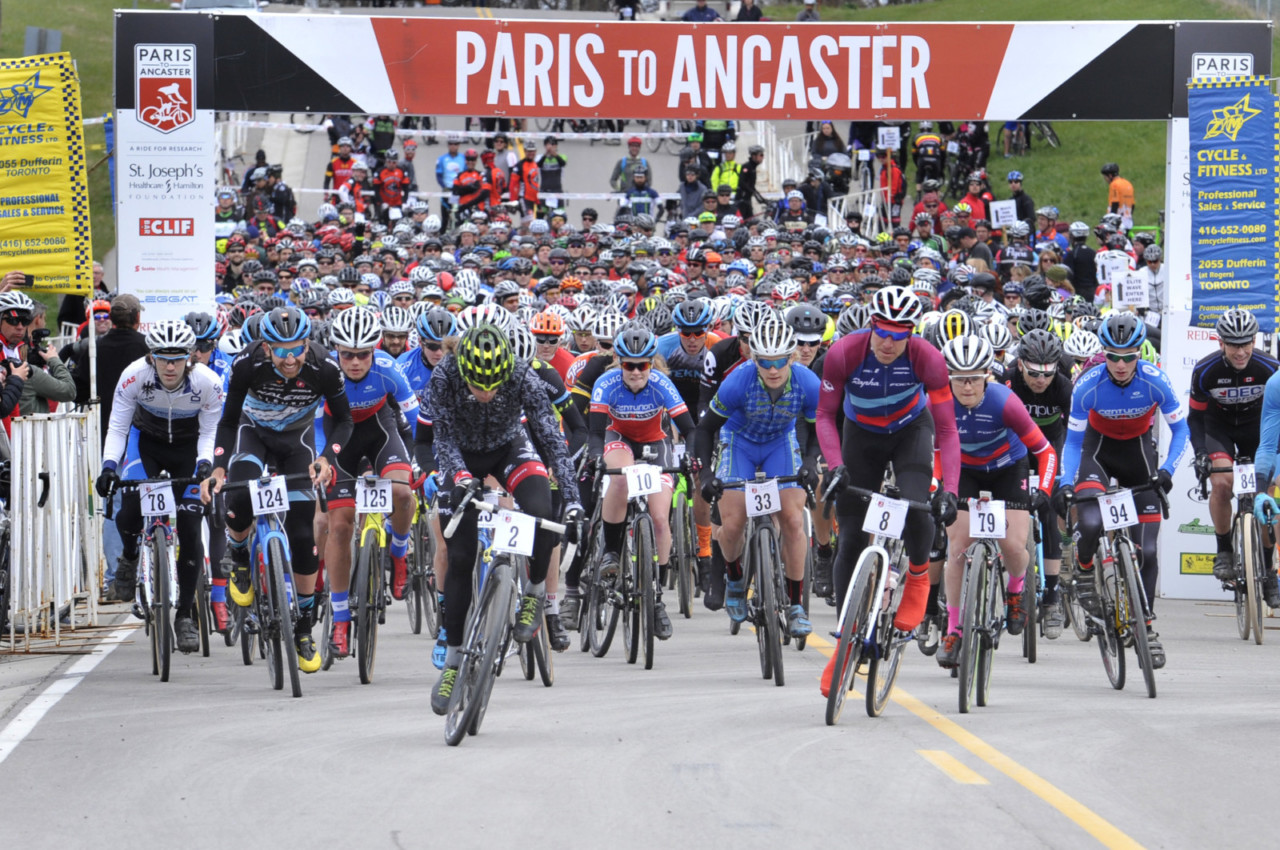 It's going to be a star-studded start line at the 2019 Paris to Ancaster Gravel race. photo: Greening Media