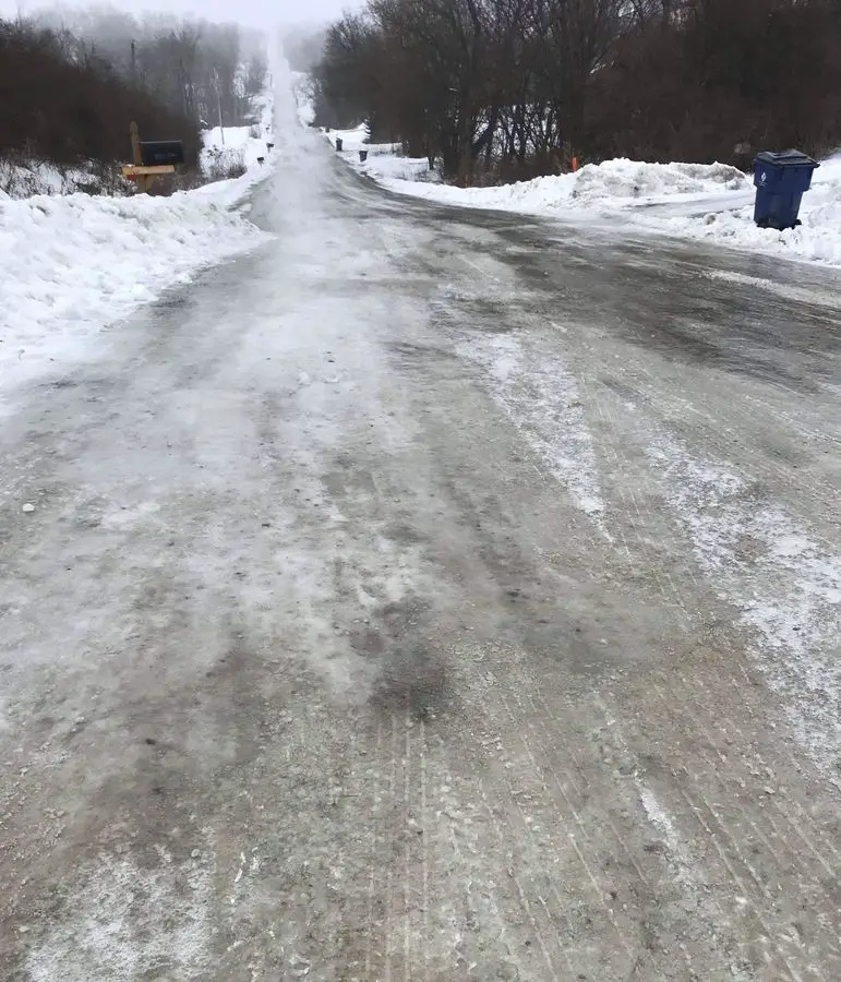 CIRREM has plenty of hills. This year, they were covered in ice. 2019 CIRREM Gravel Race. photo: CIRREM