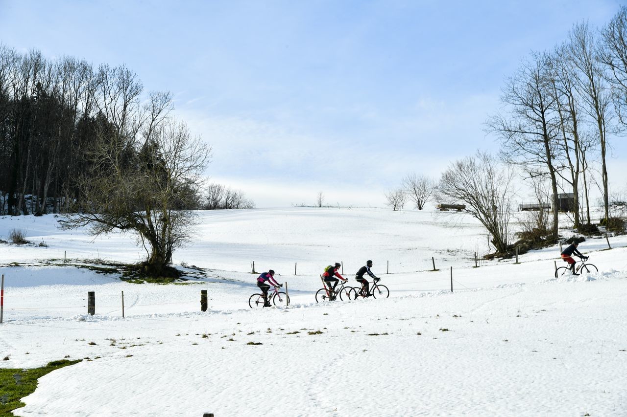 It was the Winter Gravel race, after all. 2019 Tortour Winter Gravel Stage Race, Switzerland. © alphafoto.com