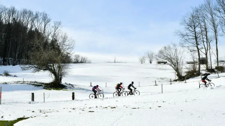 It was the Winter Gravel race, after all. 2019 Tortour Winter Gravel Stage Race, Switzerland. © alphafoto.com