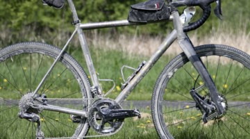 Kristen Legan's Titanium Firefly Cyclocross/Gravel Bike. © Z. Schuster / Cyclocross Magazine