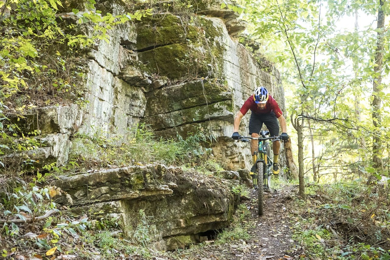 Tim Johnson has been an adviser for the Fayetteville 2022 bid. He also headed down to race the OZ Trails Epic Rides Off-Road Race. photo: Bike NWA