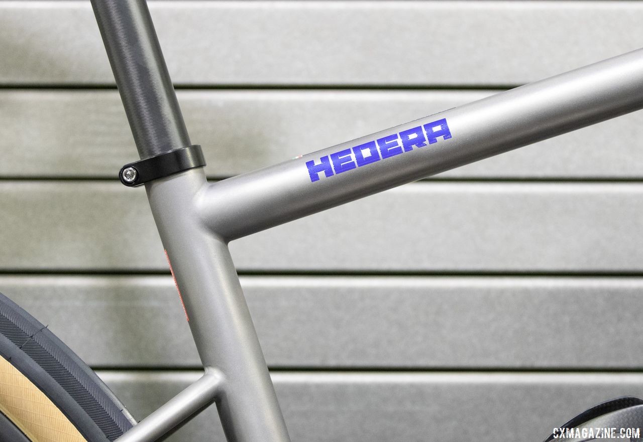 The Muur frame is built in Italy from materials sourced in Italy. TRed Muur titanium monster cross / gravel bike. 2019 NAHBS Sacramento. © A. Yee / Cyclocross Magazine