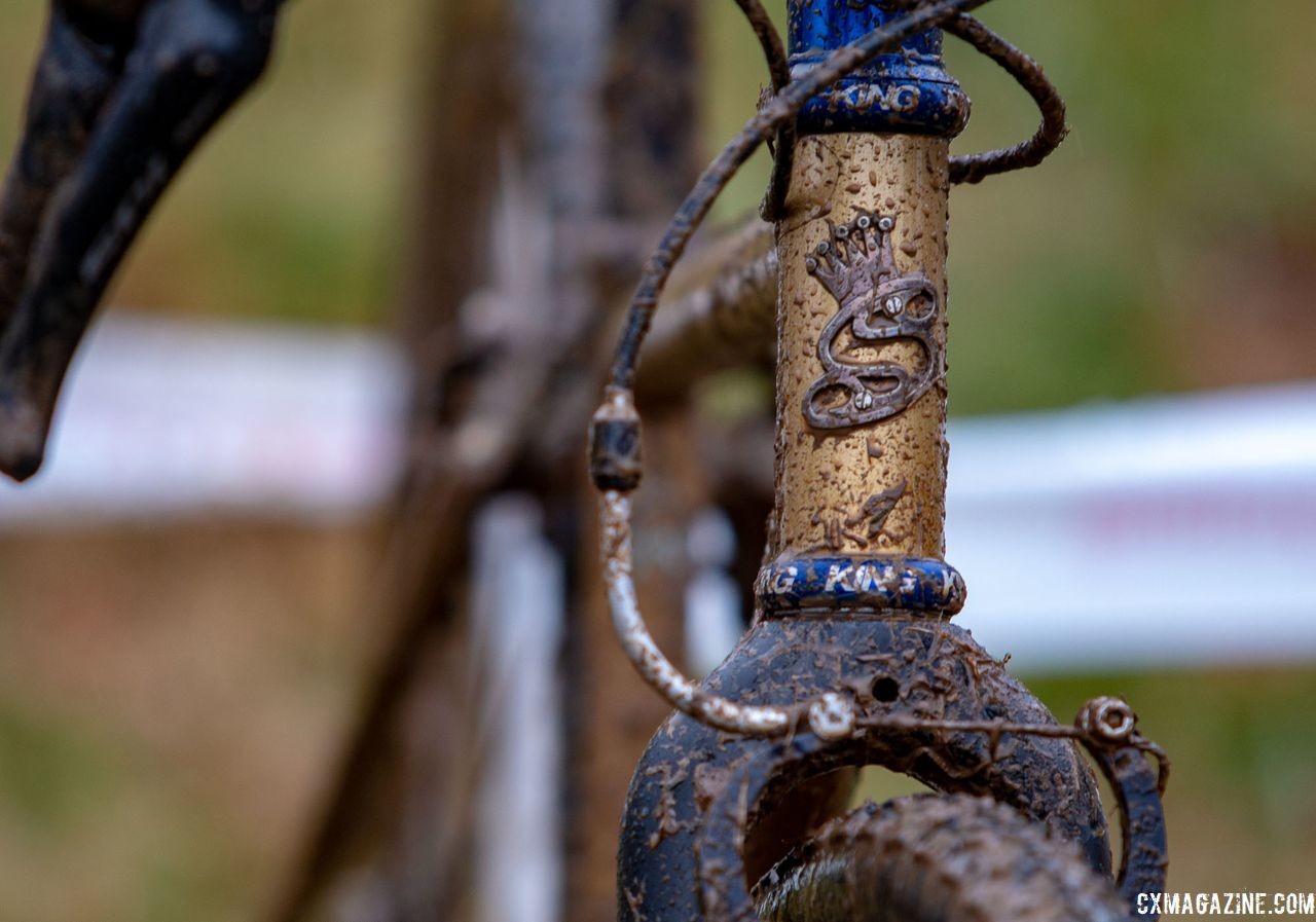 SyCip has been building bikes in Sonoma County since 1992. Vida Lopez de San Roman's Sycip cyclocross bike. 2018 Cyclocross National Championships V2. Louisville, KY. © Cyclocross Magazine