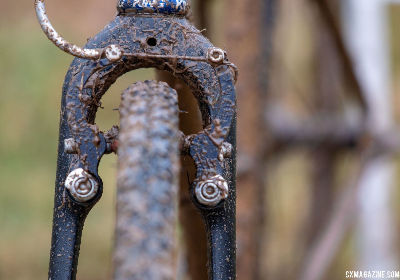 Paul Minimoto v-brakes are another MUSA component on San Roman's bike. Vida Lopez de San Roman's Sycip cyclocross bike. 2018 Cyclocross National Championships V2. Louisville, KY. © Cyclocross Magazine