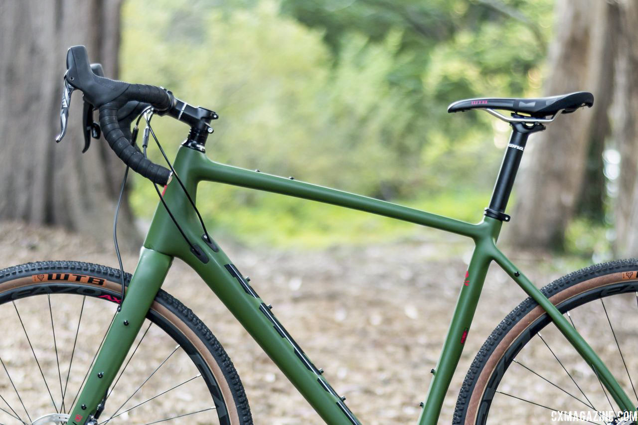 With a relatively high stack, our tester's handlebar was at saddle height. Kona Libre DL Gravel/Adventure Bike. © C. Lee / Cyclocross Magazine