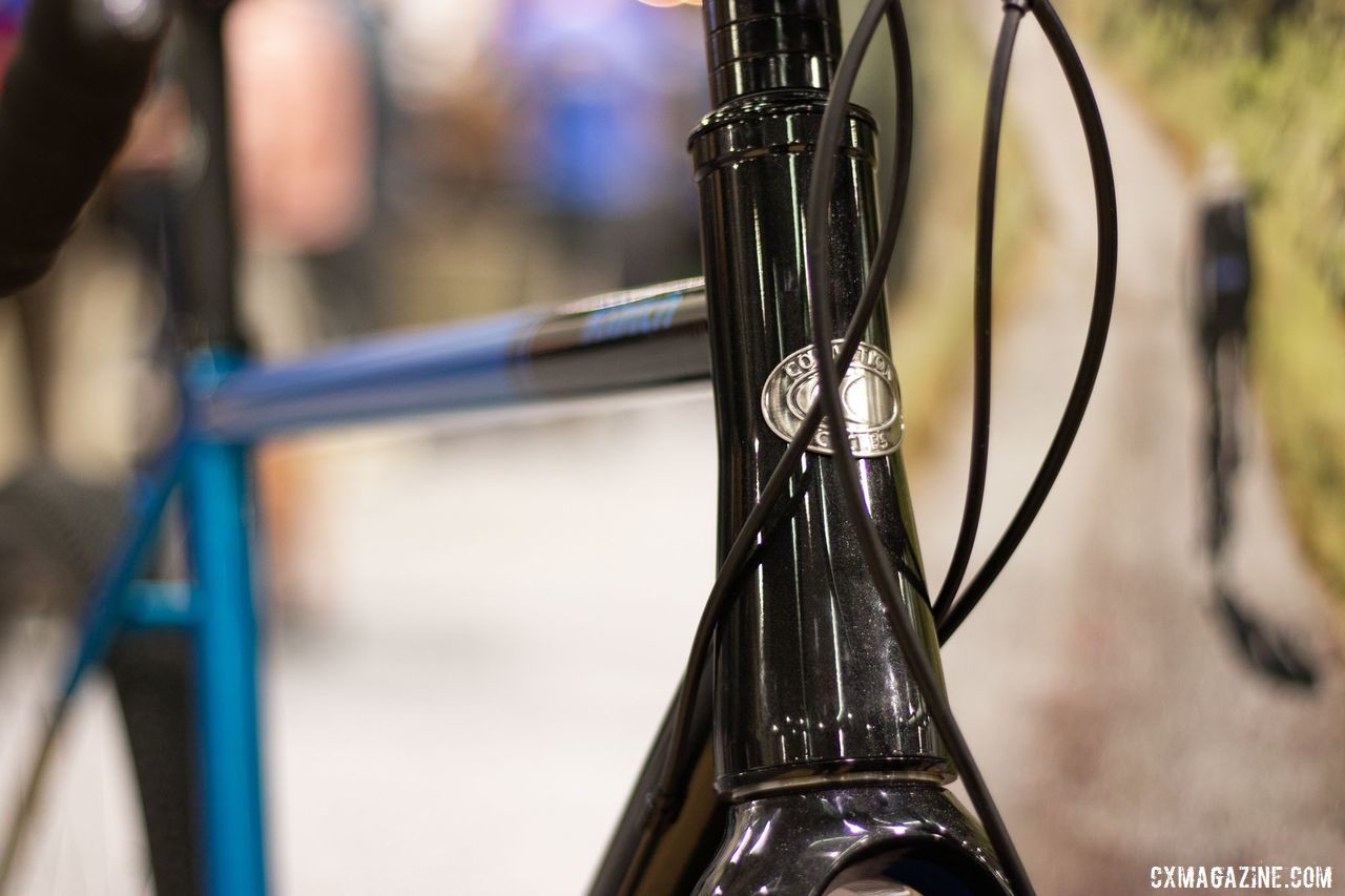 The Co-Motion Klatch steel gravel bike is handmade in Bend, Oregon from Renolds 853 tubing. 2019 NAHBS Sacramento. © A. Yee / Cyclocross Magazine