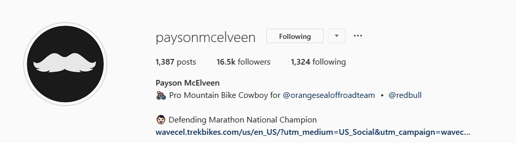 McElveen has embraced the 'stache. photo: Instagram