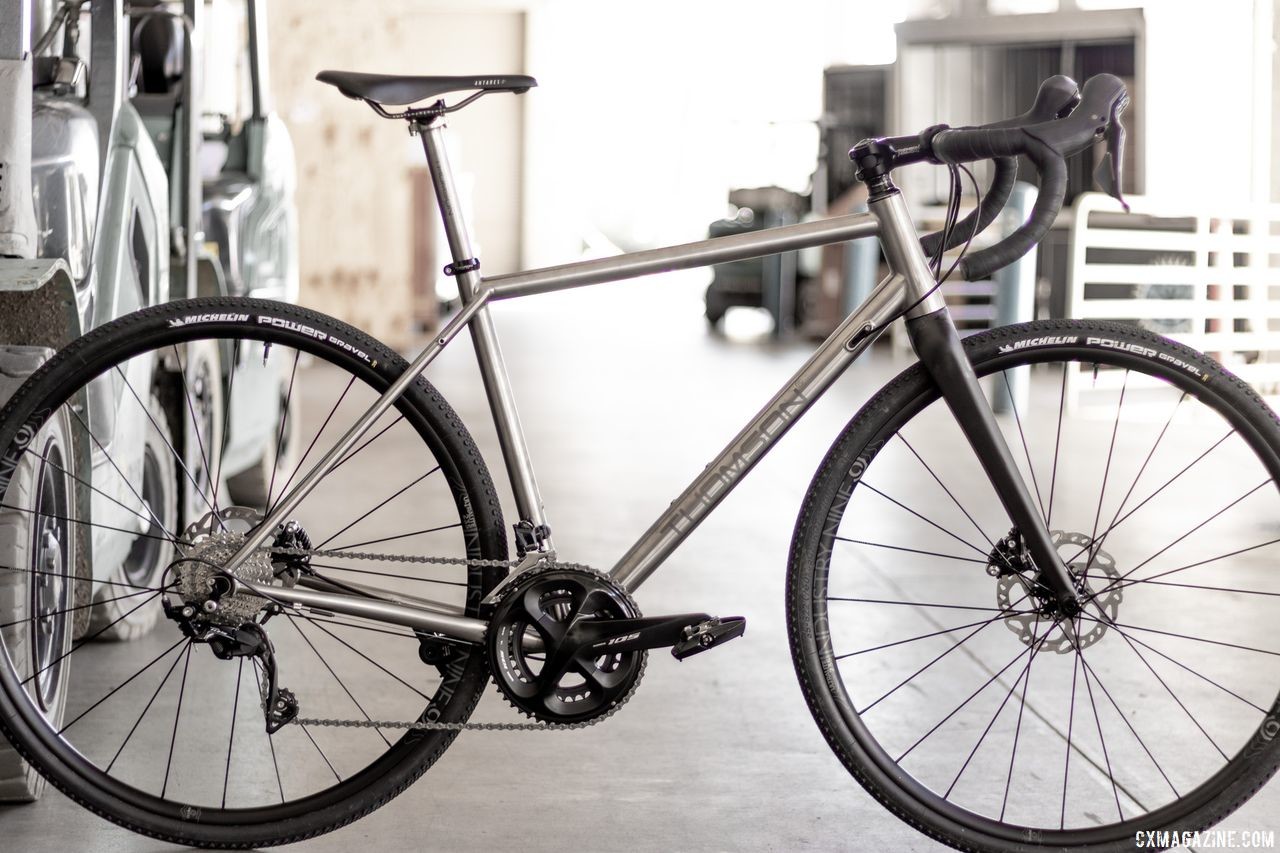 Thomson's Taiwan-built titanium gravel bike is coming soon. 2019 NAHBS Sacramento. © A. Yee / Cyclocross Magazine
