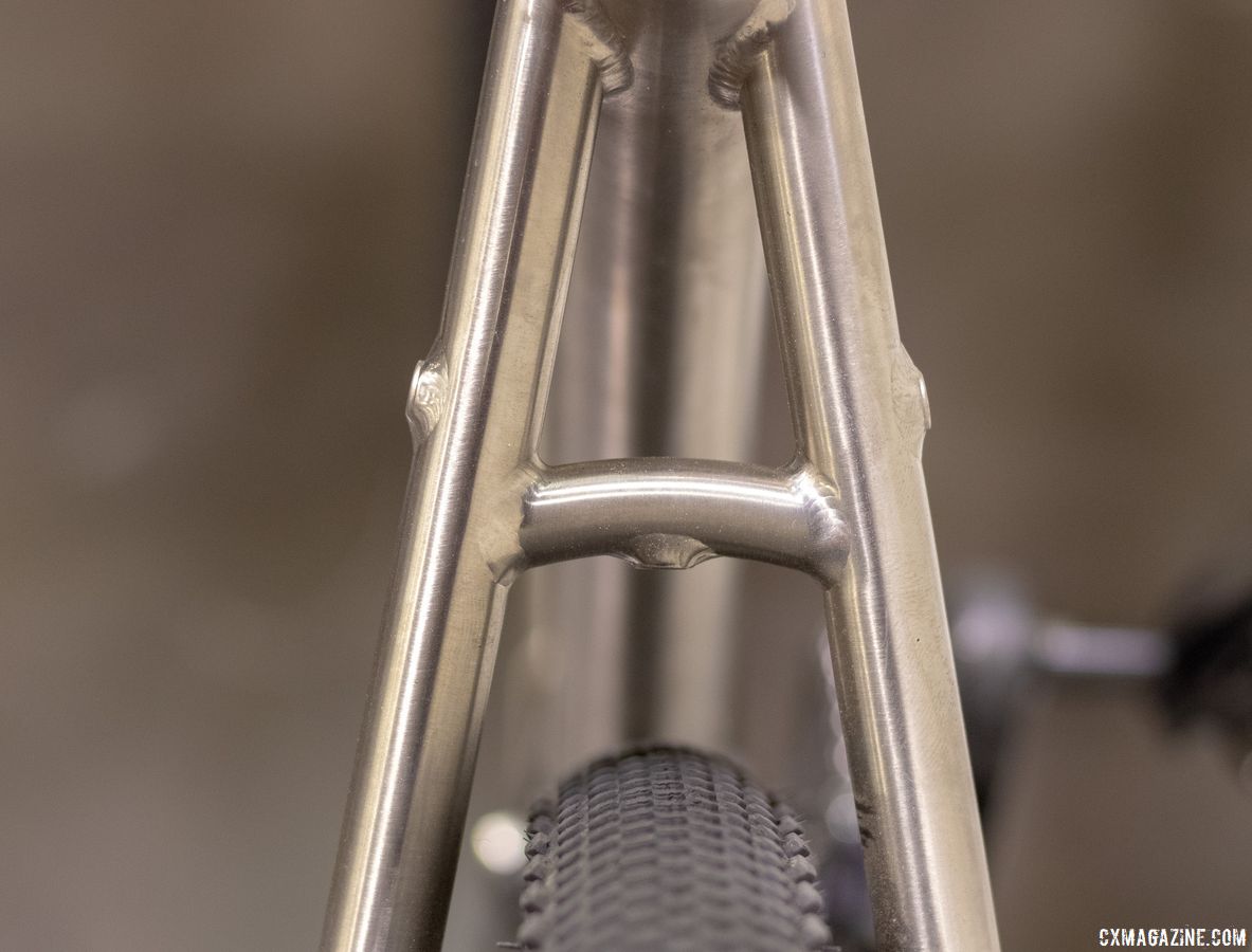 Thomson's Taiwan-built titanium gravel bike is coming soon. 2019 NAHBS Sacramento. © A. Yee / Cyclocross Magazine
