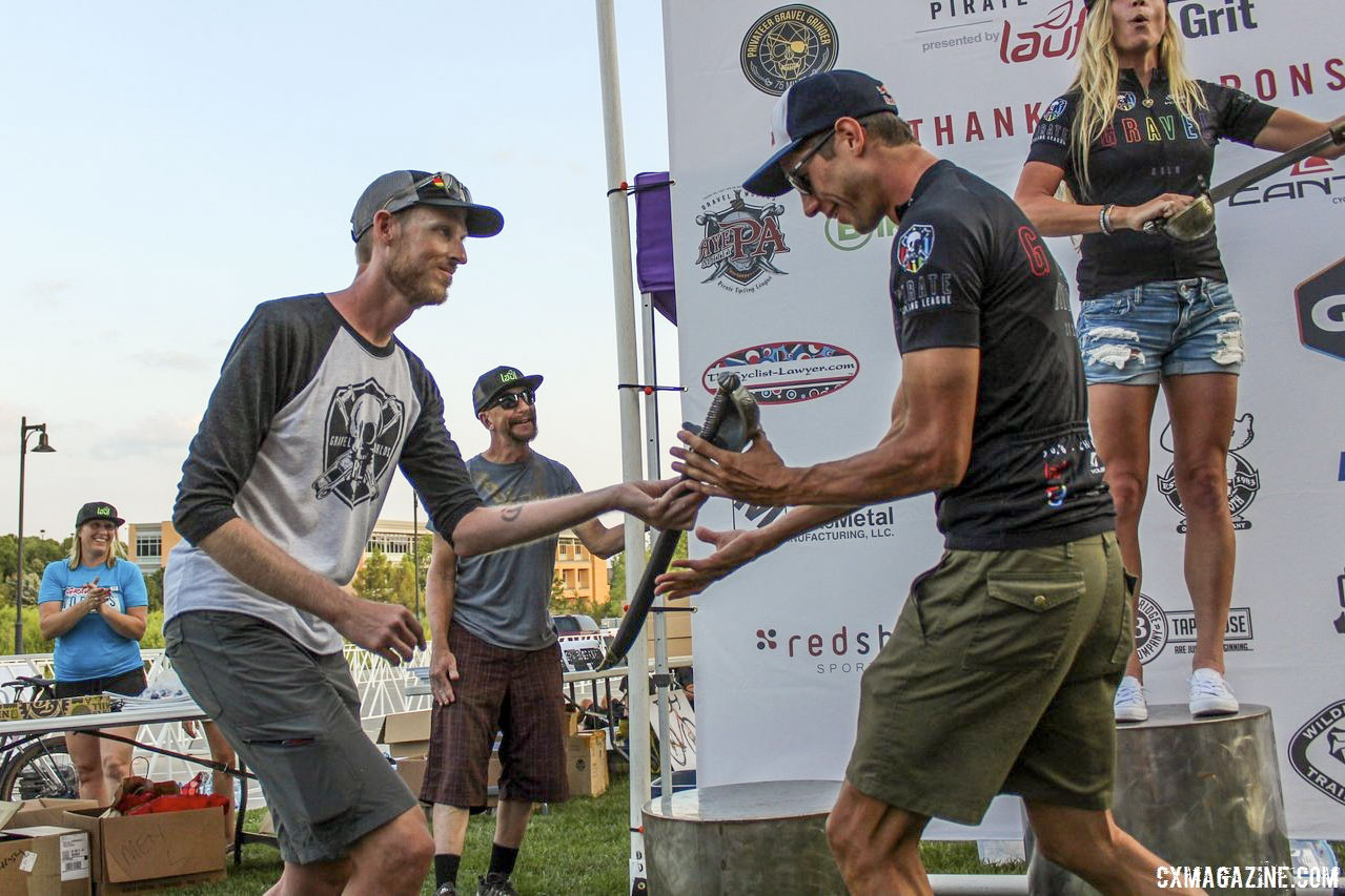 The sword ... or cutlass ... will be back in 2019. 2018 Gravel Worlds © Z. Schuster / Cyclocross Magazine