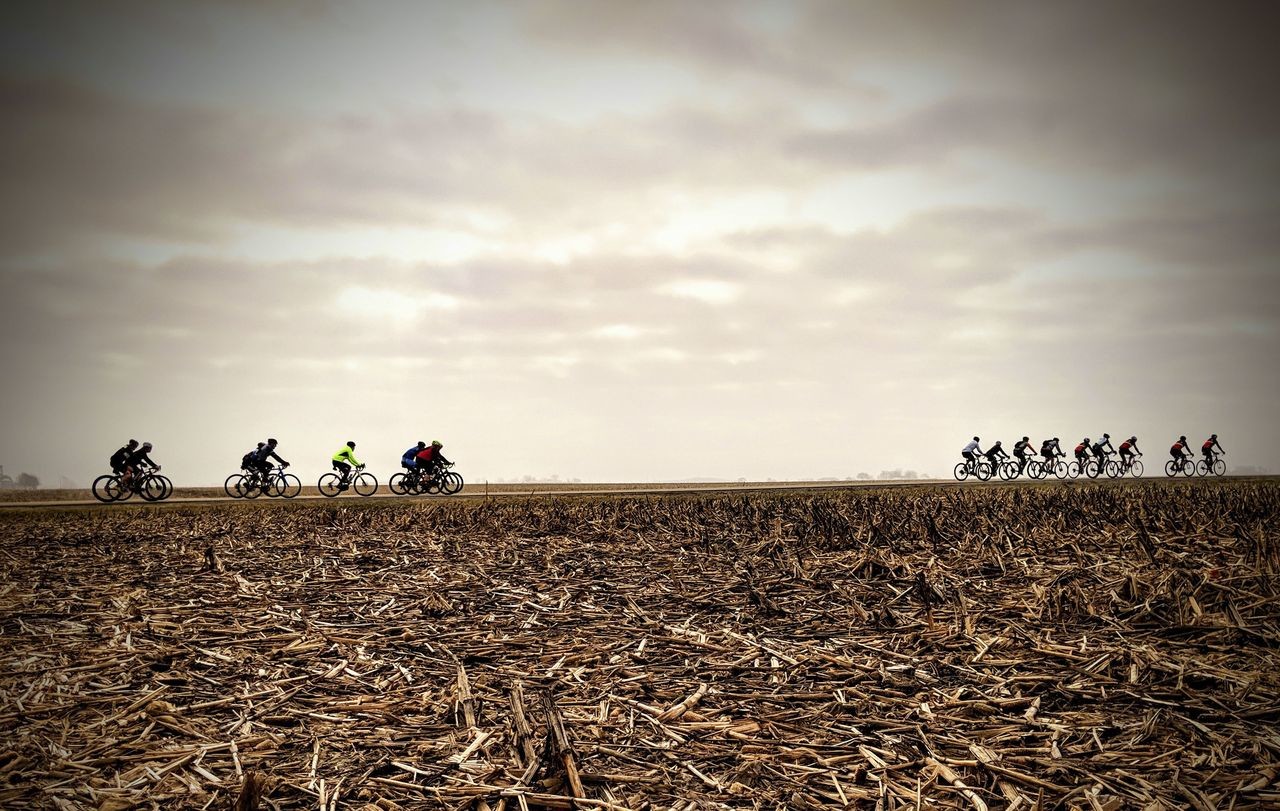 The Rough Road 100 course is relatively flat, and yes, there is plenty of corn to be seen. 2019 Rough Road 100 Gravel Race. © Craig Patnode