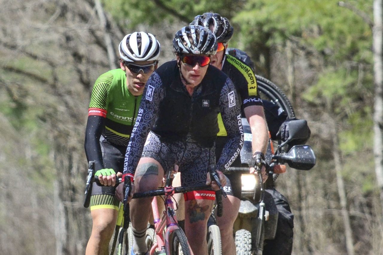 White has battled against some cyclocross friends at the Durty Bikes Series. 2019 Ossian Giant Gravel Grinder, New York. © Anne Pellerin