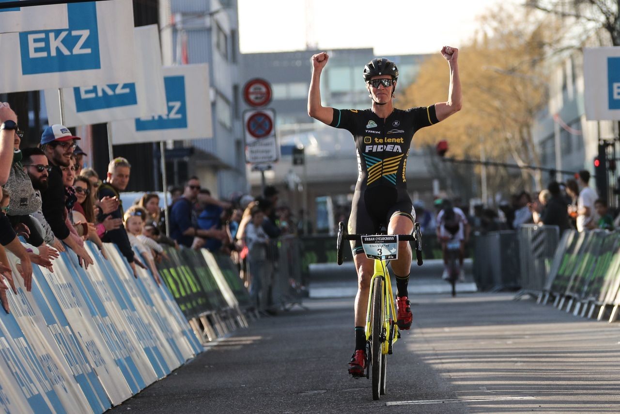 Ellen Van Loy took the Women's win. 2019 Urban Cyclocross Zürich, Switzerland. © Steffen Müssiggang / radsportphoto.net