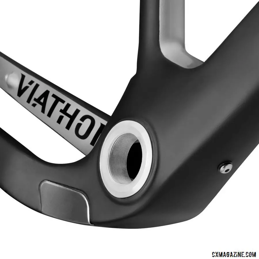The G1 features an oversized BB for increased stiffness. Viathon G1 Gravel Bike Launch