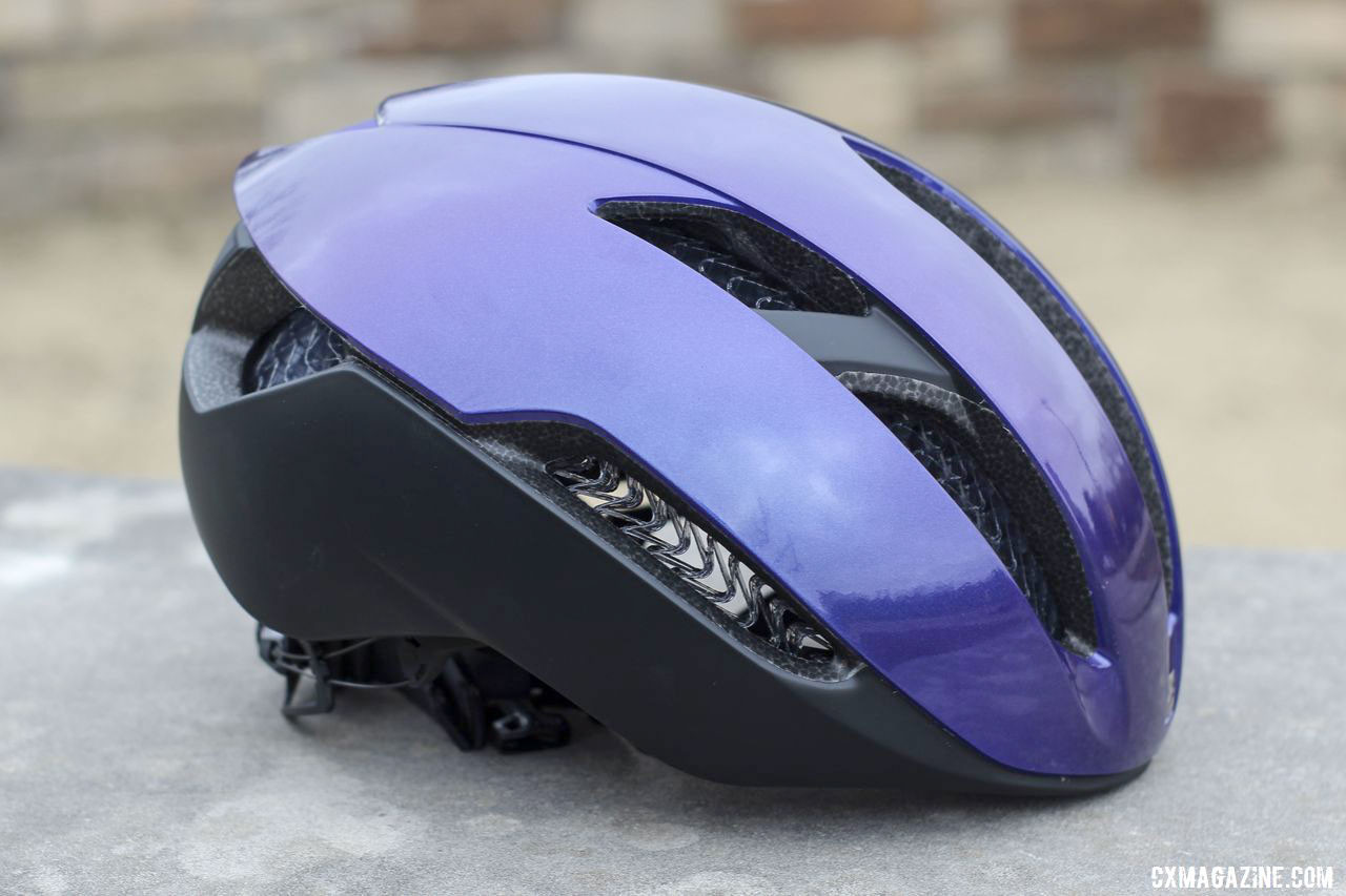 The XXX is Bontrager's high-end road helmet with the WaveCel tech. Bontrager XXX WaveCel LTD helmet. © Z. Schuster / Cyclocross Magazine