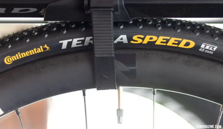 We had to do some snooping to get a look at the new TR Terra Speed. Continental Tubeless Tires, 2019 Sea Otter Classic. © A Yee / Cyclocross Magazine