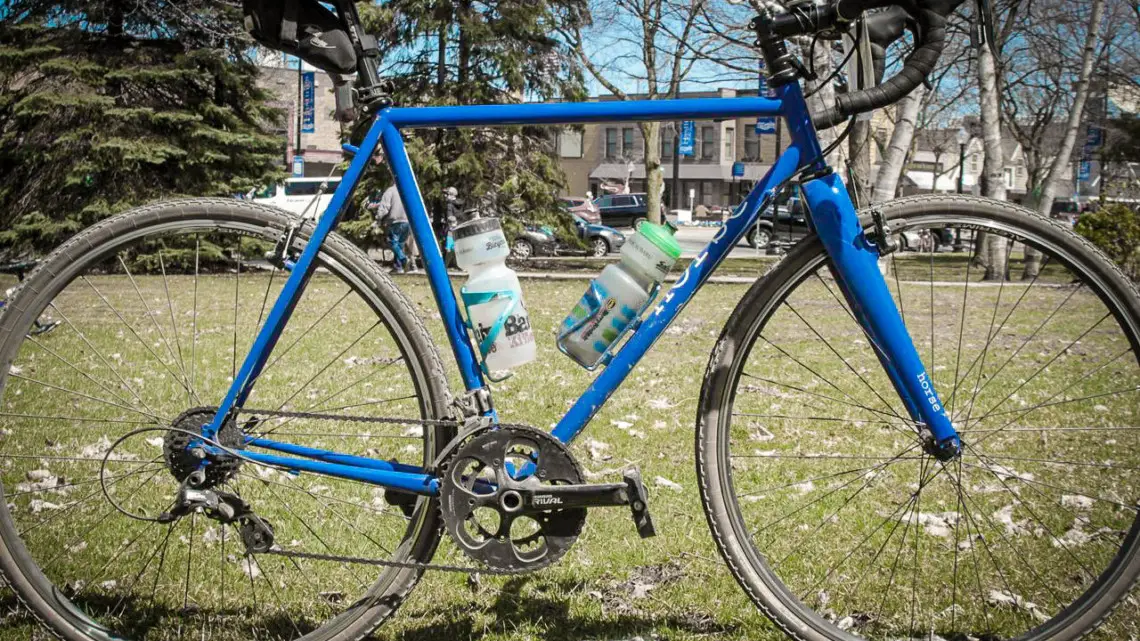 Nikola Perego's Horse Gravel Bike, 2019 Barry-Roubaix. © B. Grant / Cyclocross Magazine