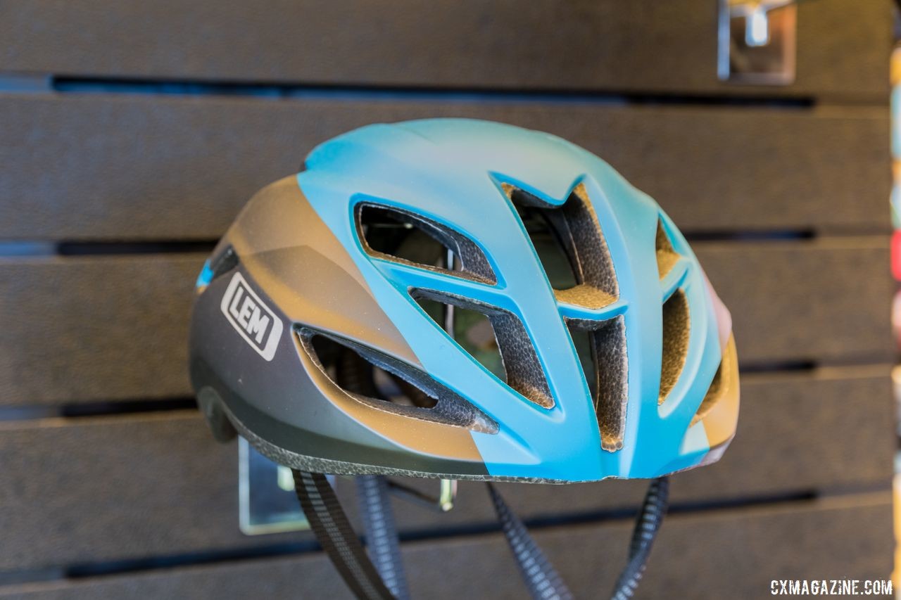 The Volata is LEM's aero road helmet. LEM Helmets, 2019 Sea Otter Classic. © C. Lee / Cyclocross Magazine