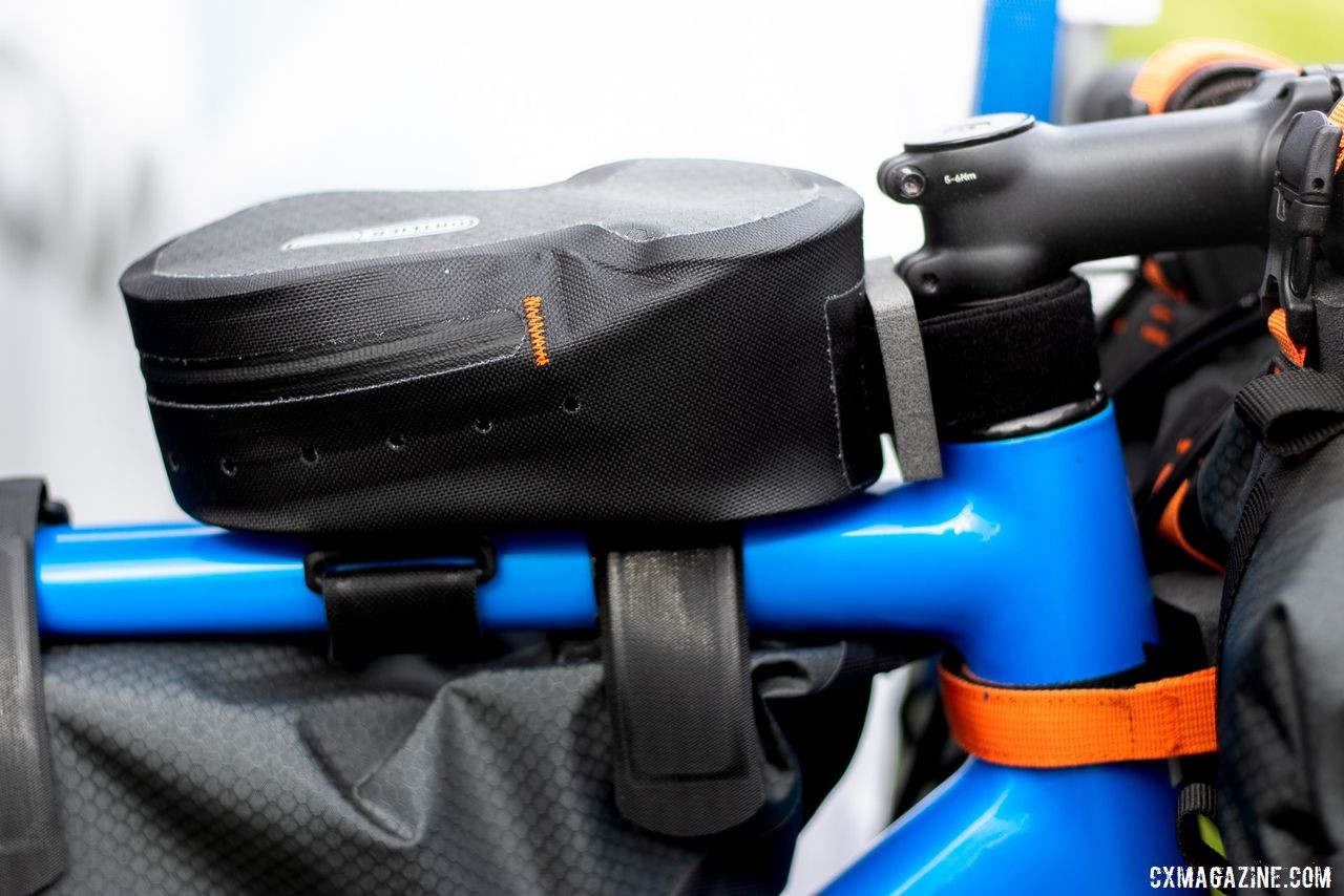 The Noble GX3 aluminum gravel bike isn't packed with adventure mounts, but has 3 bottle mounts and fender mounts. With the right frame bags, it can haul quite a bit. Noble cyclocross and gravel bikes. 2019 Sea Otter Classic. © A. Yee / Cyclocross Magazine