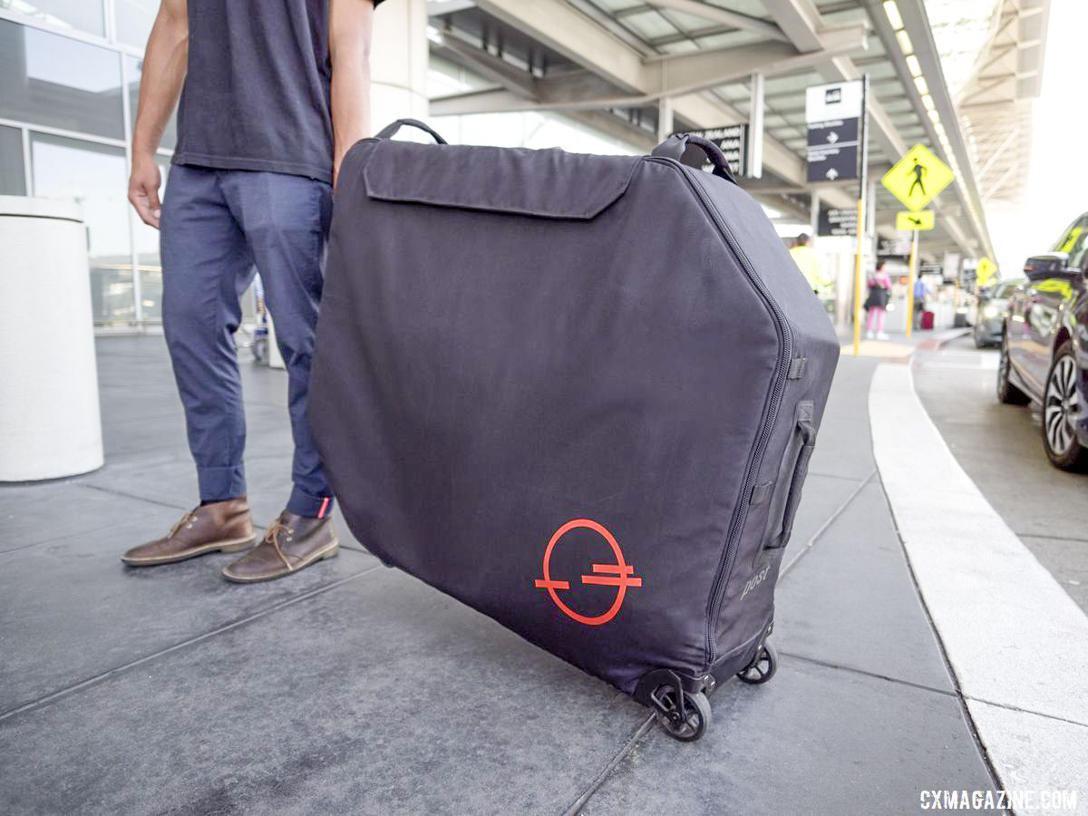 If you need to pack your bag for a flight, the Transfer Case wants to help. Post Carry Transfer Case, 2019 Sea Otter Classic. © C. Lee / Cyclocross Magazine