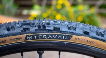 Teravail's Rutland, its latest gravel and mixed terrain tire, was a snap to set up with a compressor pump. © Cyclocross Magazine