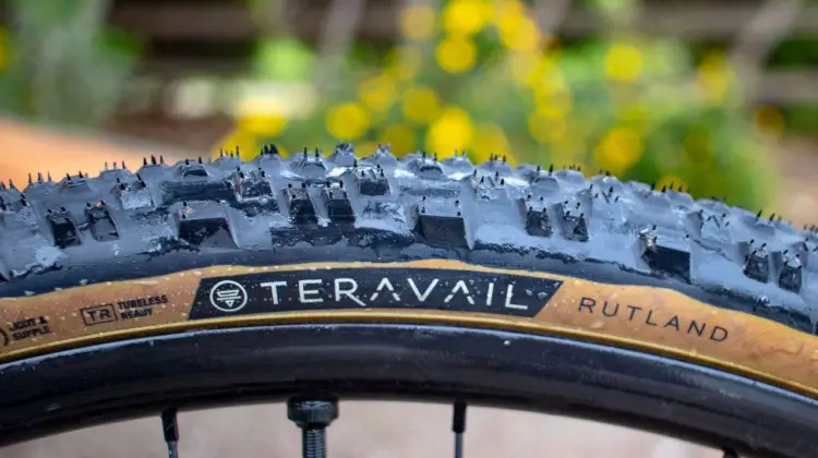 Teravail's Rutland, its latest gravel and mixed terrain tire, was a snap to set up with a compressor pump. © Cyclocross Magazine